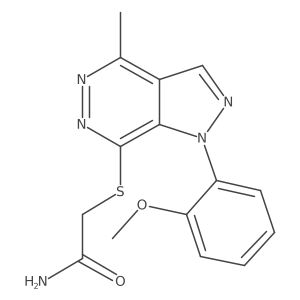 COc1ccccc1-n1ncc2c(C)nnc(SCC(N)=O)c21结构式