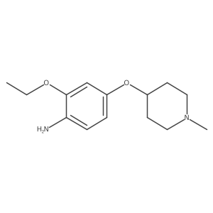 2-Ethoxy-4-[(1-methylpiperidin-4-yl)oxy]aniline结构式