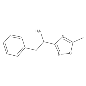 5-Methyl-I+/--(phenylmethyl)-1,2,4-oxadiazole-3-methanamine结构式