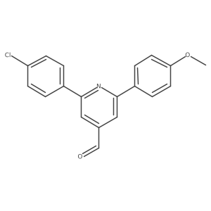 2-(4-Chlorophenyl)-6-(4-methoxyphenyl)pyridine-4-carbaldehyde结构式