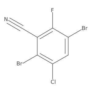 5-Chloro-3,6-dibromo-2-fluorobenzonitrile结构式