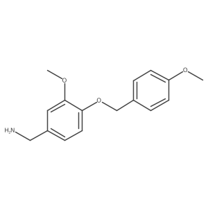 3-Methoxy-4-(4-methoxybenzyloxy)-benzylamine Structure