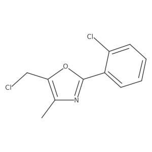 5-(Chloromethyl)-2-(2-chlorophenyl)-4-methyl-1,3-oxazole Structure
