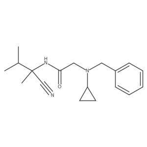 2-[benzyl(cyclopropyl)amino]-N-(1-cyano-1,2-dimethylpropyl)acetamide Structure