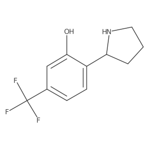 (R)-2-(Pyrrolidin-2-yl)-5-(trifluoromethyl)phenol Structure