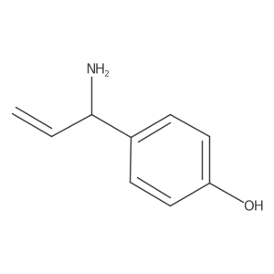 4-((1R)-1-Aminoprop-2-enyl)phenol结构式