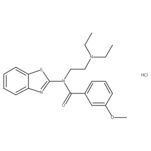 N-(1,3-Benzothiazol-2-YL)-N-[2-(diethylamino)ethyl]-3-methoxybenzamide hydrochloride结构式