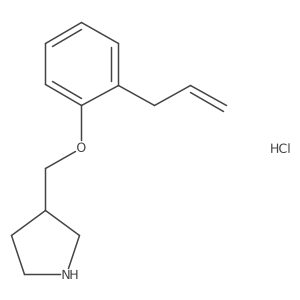 3-[(2-Allylphenoxy)methyl]pyrrolidine hydrochloride Structure
