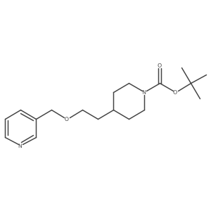 tert-Butyl 4-(2-(pyridin-3-ylmethoxy)ethyl)piperidine-1-carboxylate结构式