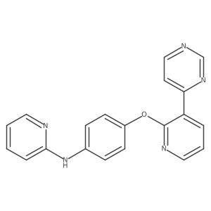 N-[4-[[3-(4-Pyrimidinyl)-2-pyridinyl]oxy]phenyl]-2-pyridinamine Structure