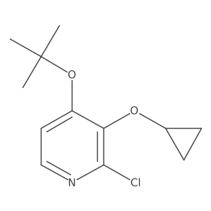 4-Tert-butoxy-2-chloro-3-cyclopropoxypyridine结构式