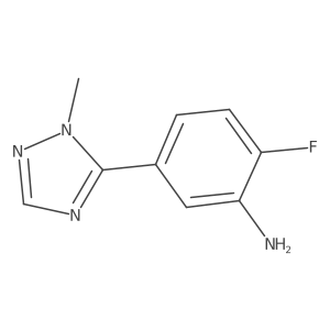 2-Fluoro-5-(1-methyl-1h-1,2,4-triazol-5-yl)aniline Structure