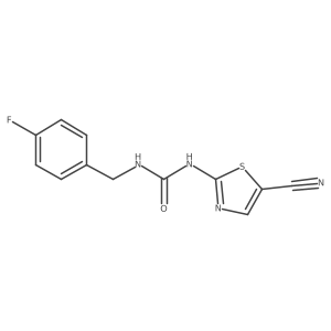 1-(5-Cyanothiazol-2-yl)-3-(4-fluorobenzyl)urea Structure