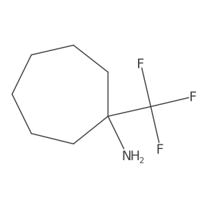 1-(Trifluoromethyl)cycloheptan-1-amine结构式