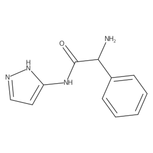 2-Amino-2-phenyl-N-(1H-pyrazol-3-yl)acetamide Structure