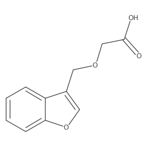 2-(Benzofuran-3-ylmethoxy)acetic acid结构式