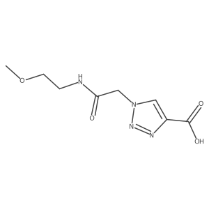 1-{[(2-methoxyethyl)carbamoyl]methyl}-1H-1,2,3-triazole-4-carboxylic acid结构式