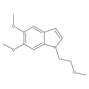 5,6-Dimethoxy-1-(2-methoxyethyl)-1H-indole Structure