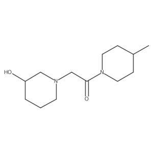 2-(3-Hydroxypiperidin-1-yl)-1-(4-methylpiperidin-1-yl)ethan-1-one Structure