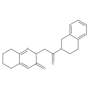 2-(2-(3,4-dihydroisoquinolin-2(1H)-yl)-2-oxoethyl)-5,6,7,8-tetrahydrocinnolin-3(2H)-one Structure