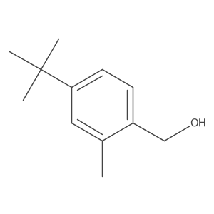 4-(1,1-Dimethylethyl)-2-methylbenzenemethanol Structure
