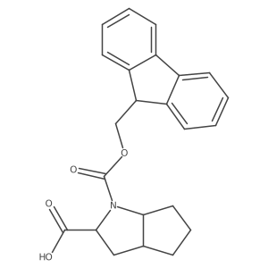 (2S,3aS,6aS)-1-(((9H-fluoren-9-yl)methoxy)carbonyl) octahydrocyclopenta[b]pyrrole-2-carboxylic acid Structure