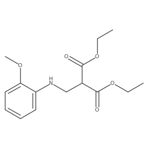 Diethyl 2-[(2-methoxyanilino)methyl]propanedioate Structure
