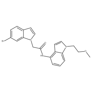 2-(6-bromo-1H-indol-1-yl)-N-[1-(2-methoxyethyl)-1H-indol-4-yl]acetamide Structure