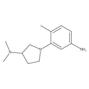 1-(5-amino-2-methylphenyl)-N,N-dimethylpyrrolidin-3-amine Structure