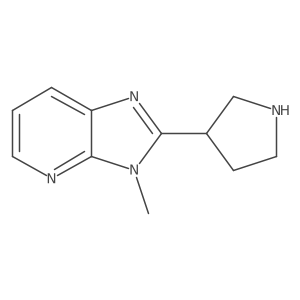 3-methyl-2-(pyrrolidin-3-yl)-3H-imidazo[4,5-b]pyridine结构式