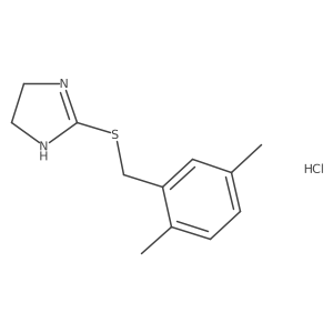 2-[(2,5-dimethylbenzyl)thio]-4,5-dihydro-1H-imidazole hydrochloride结构式