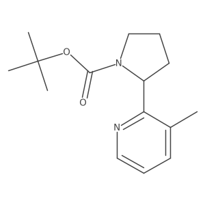 tert-Butyl 2-(3-methylpyridin-2-yl)pyrrolidine-1-carboxylate结构式