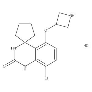 8'-Chloro-5'-azetidine-spiro[cyclopentane-1,4'(1'H)-quinazolin]-2'(3'H)-one结构式