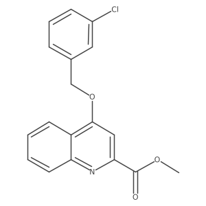 Methyl 4-((3-chlorobenzyl)oxy)quinoline-2-carboxylate Structure