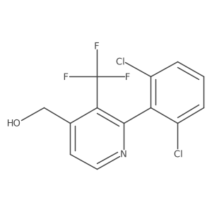 2-(2,6-Dichlorophenyl)-3-(trifluoromethyl)pyridine-4-methanol结构式