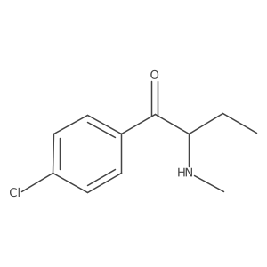 1-(4-Chlorophenyl)-2-(methylamino)-1-butanone Structure