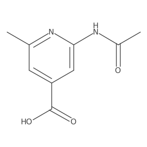 2-Acetamido-6-methylisonicotinic acid Structure