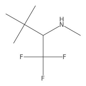 (R)-N-Methyl-2,2-dimethyl-1-trifluoromethyl-propylamine结构式