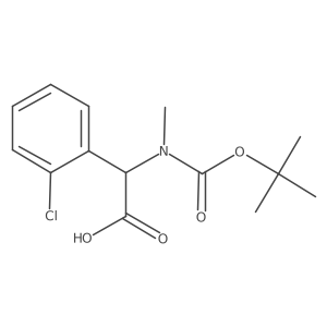 2-{[(Tert-butoxy)carbonyl](methyl)amino}-2-(2-chlorophenyl)acetic acid Structure
