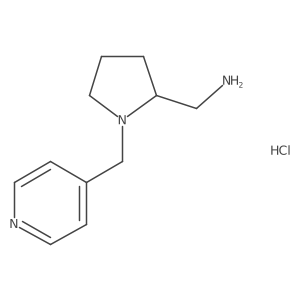 (1-(Pyridin-4-ylmethyl)pyrrolidin-2-yl)methanamine hydrochloride Structure