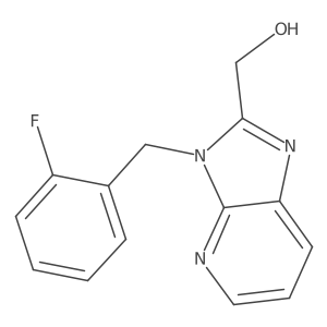 (3-(2-fluorobenzyl)-3H-imidazo[4,5-b]pyridin-2-yl)methanol结构式