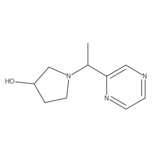 1-(1-(Pyrazin-2-yl)ethyl)pyrrolidin-3-ol Structure