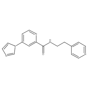 4-(1H-imidazol-1-yl)-N-(2-(pyridin-4-yl)ethyl)picolinamide Structure