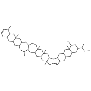 Brevetoxin B, 42-deoxo-41,43-dihydro-42-hydroxy-结构式