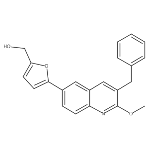 [5-(3-Benzyl-2-methoxyquinolin-6-yl)furan-2-yl]methanol Structure