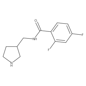 2,4-Difluoro-N-(3-pyrrolidinylmethyl)benzamide Structure