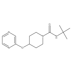 N-(tert-butyl)-4-(pyrazin-2-yloxy)piperidine-1-carboxamide Structure