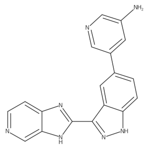 5-[3-(3H-imidazo[4,5-c]pyridin-2-yl)-1H-indazol-5-yl]-3-Pyridinamine Structure