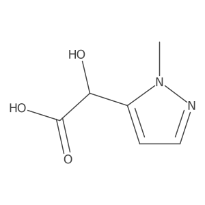 2-hydroxy-2-(1-methyl-1H-pyrazol-5-yl)acetic acid结构式