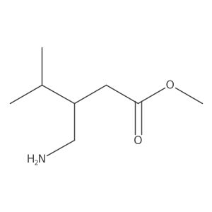 Methyl 3-(aminomethyl)-4-methylpentanoate Structure